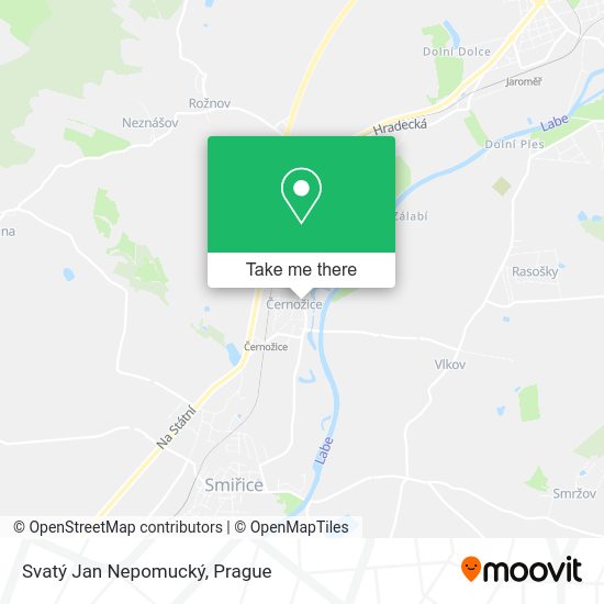 Svatý Jan Nepomucký map