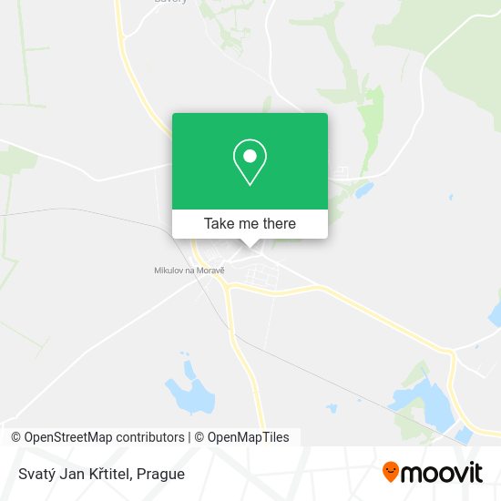 Svatý Jan Křtitel map