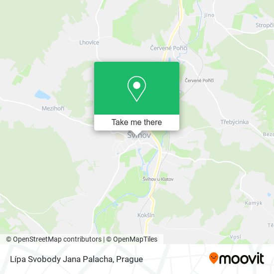 Lípa Svobody Jana Palacha map