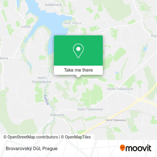 Brovarovský Důl map