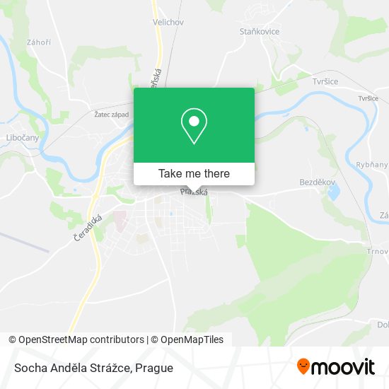 Карта Socha Anděla Strážce
