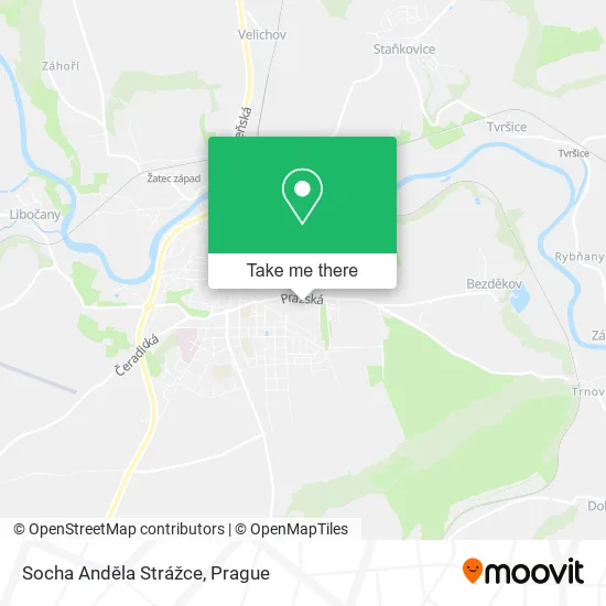 Карта Socha Anděla Strážce