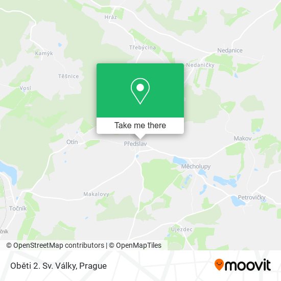 Oběti 2. Sv. Války map