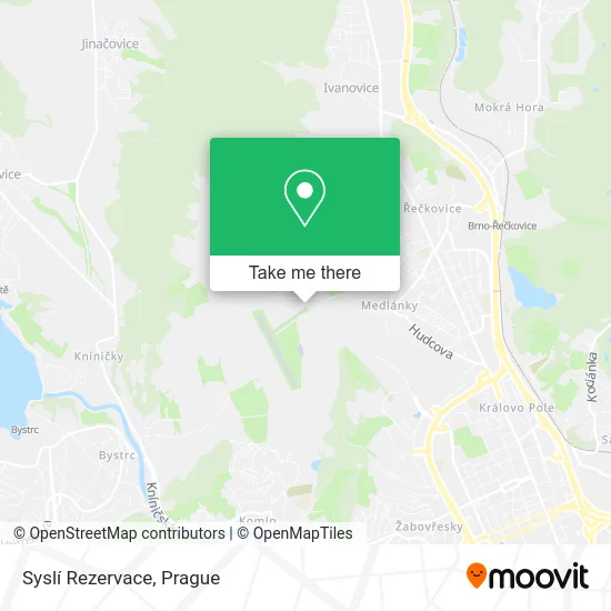 Карта Syslí Rezervace