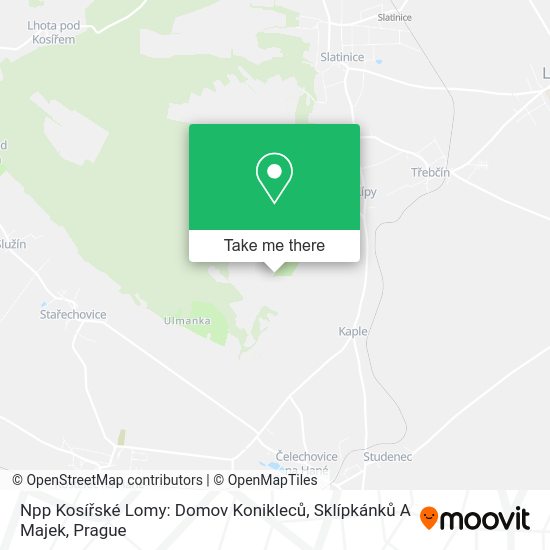 Npp Kosířské Lomy: Domov Konikleců, Sklípkánků A Majek map