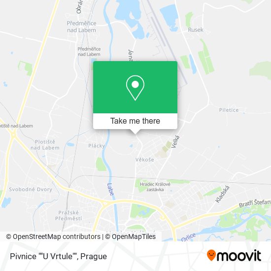 Карта Pivnice ""U Vrtule""