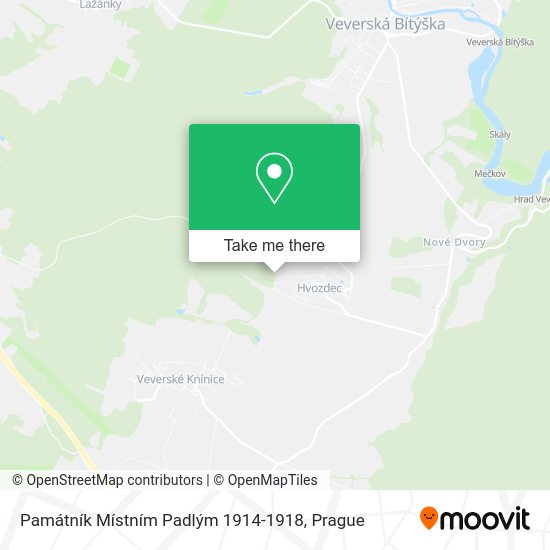 Památník Místním Padlým 1914-1918 map