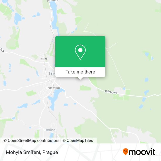 Mohyla Smíření map