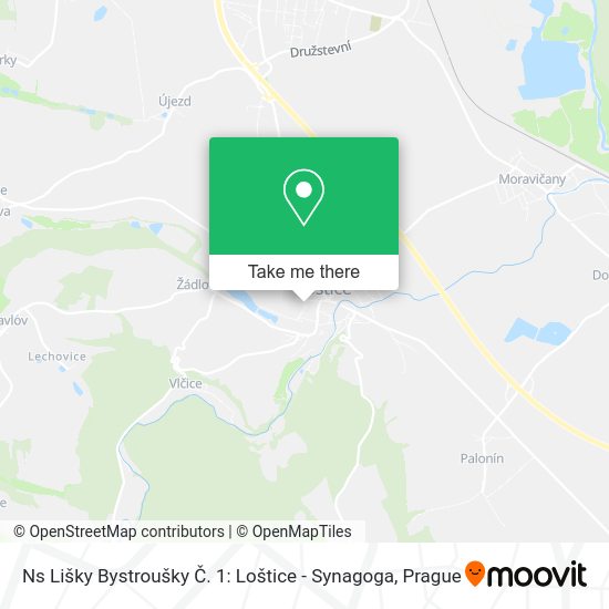 Ns Lišky Bystroušky Č. 1: Loštice - Synagoga map
