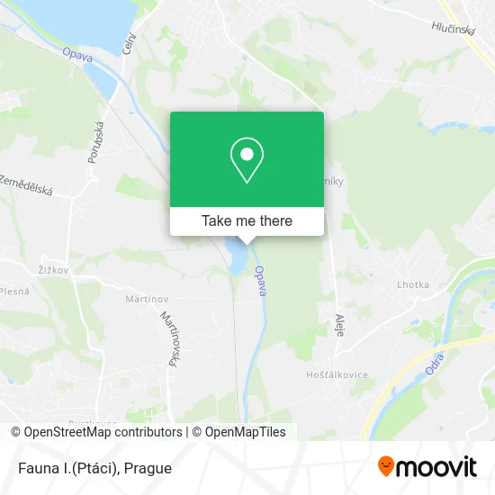 Карта Fauna I.(Ptáci)