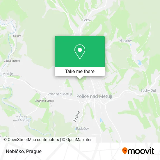 Карта Nebíčko