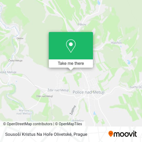 Sousoší Kristus Na Hoře Olivetské map