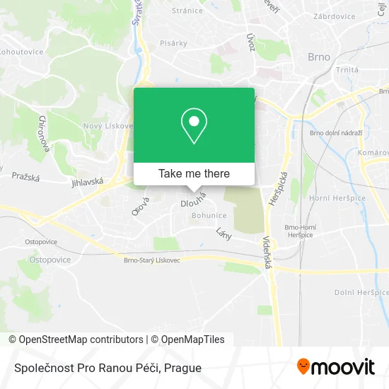 Карта Společnost Pro Ranou Péči