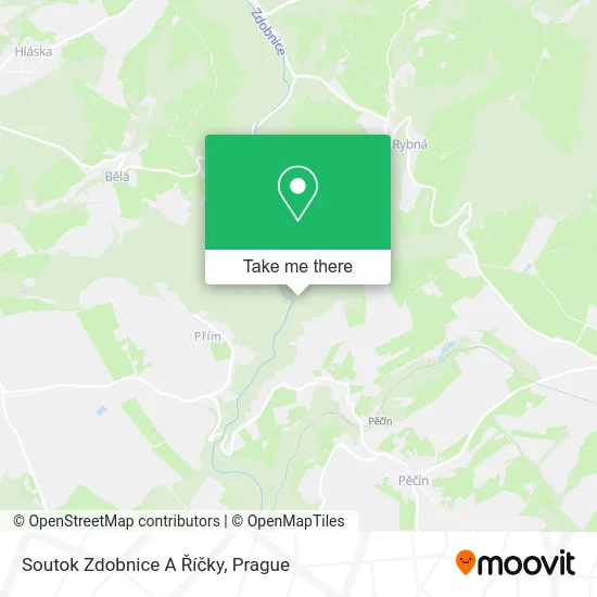 Карта Soutok Zdobnice A Říčky