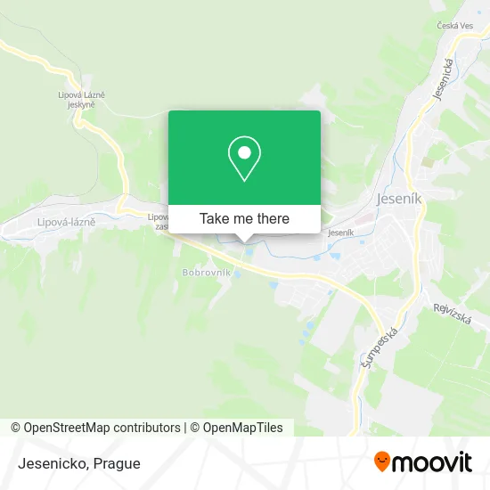 Карта Jesenicko