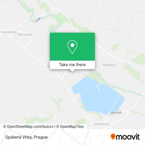 Карта Spálená Vrba