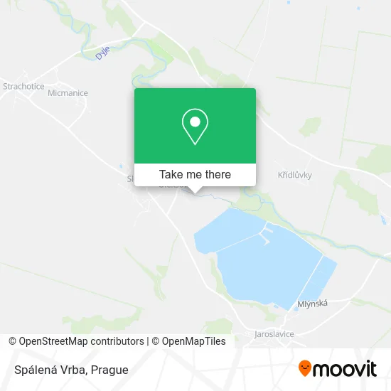 Карта Spálená Vrba