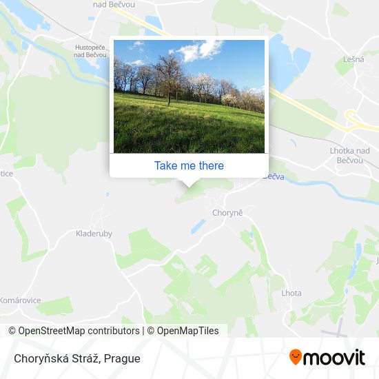 Choryňská Stráž map