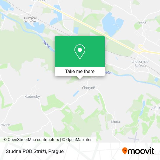 Studna POD Stráží map