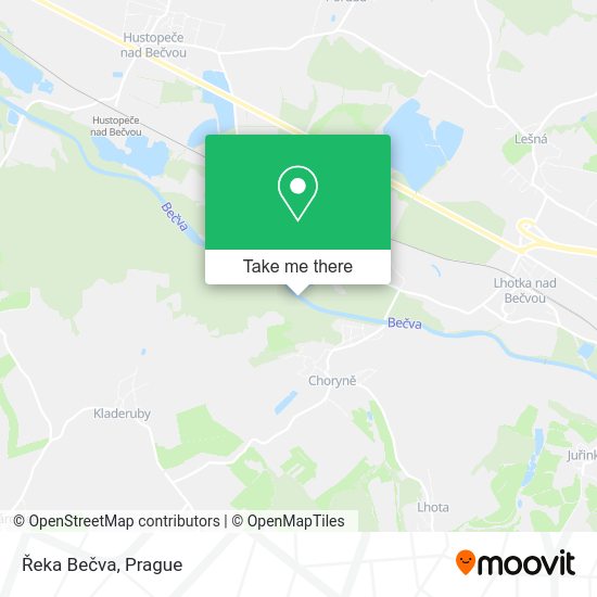 Карта Řeka Bečva