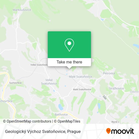 Geologický Výchoz Svatoňovice map