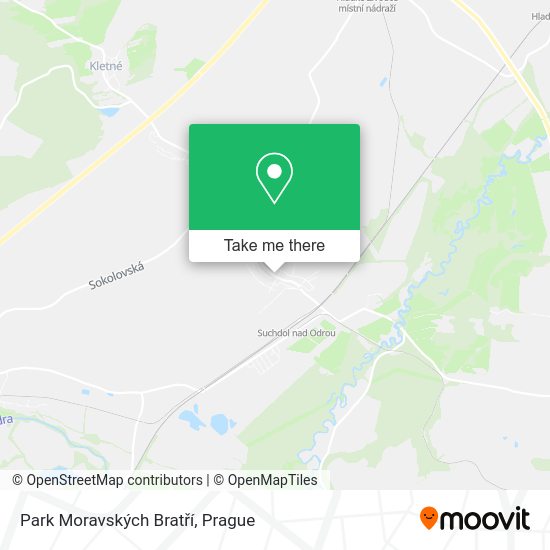 Park Moravských Bratří map