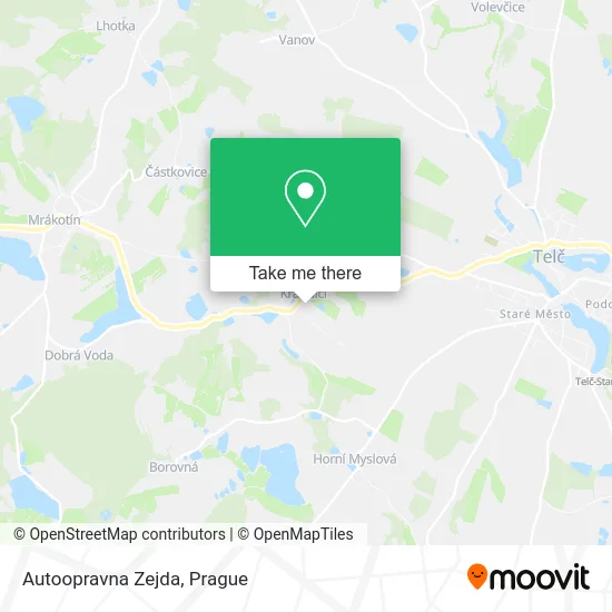 Карта Autoopravna Zejda