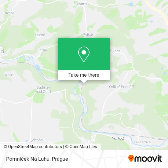 Карта Pomníček Na Luhu