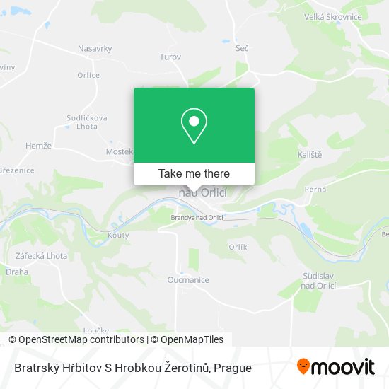 Bratrský Hřbitov S Hrobkou Žerotínů map