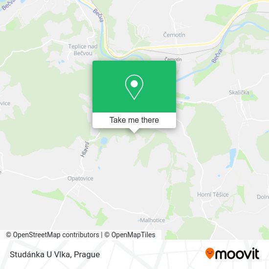 Карта Studánka U Vlka