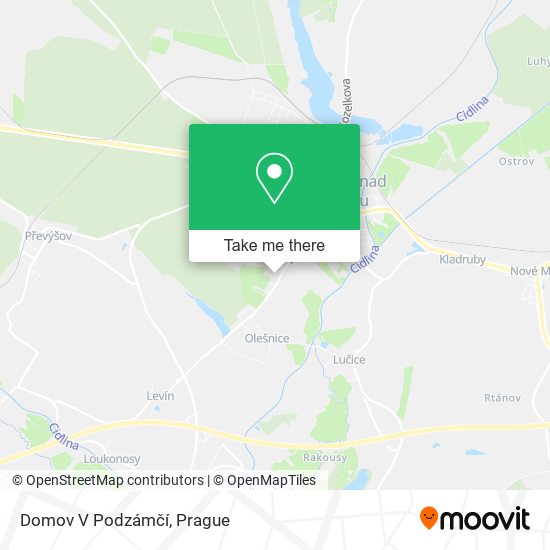 Domov V Podzámčí map