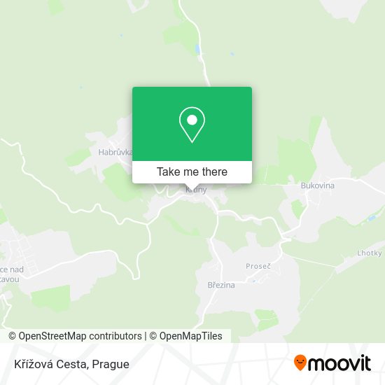 Křížová Cesta map