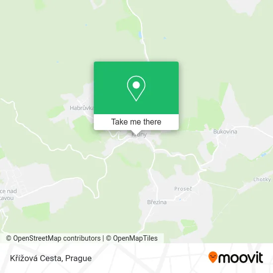 Křížová Cesta map