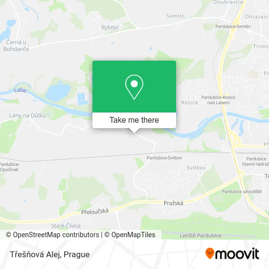 Карта Třešňová Alej