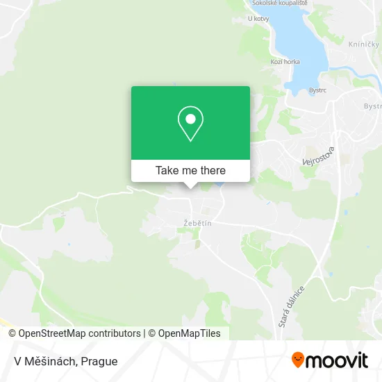 Карта V Měšinách