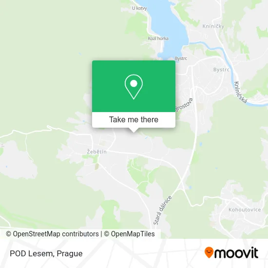 Карта POD Lesem