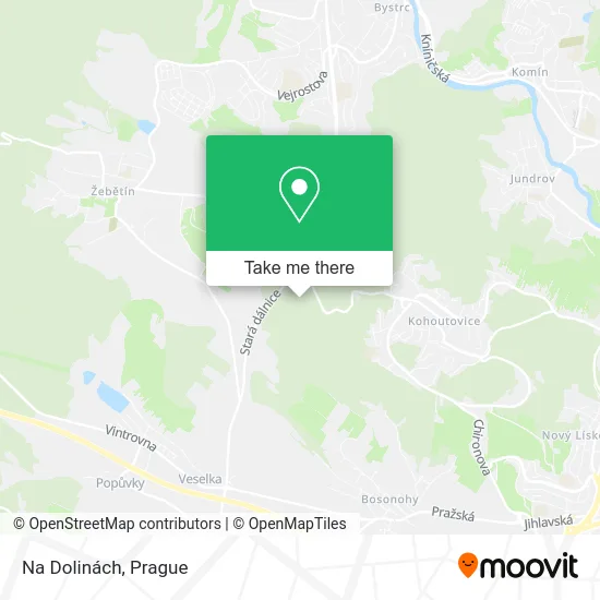 Карта Na Dolinách