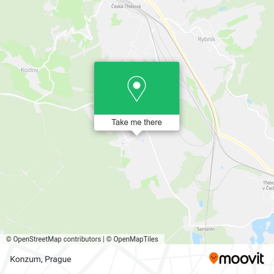 Konzum map