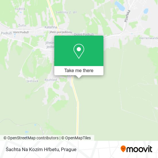 Šachta Na Kozím Hřbetu map
