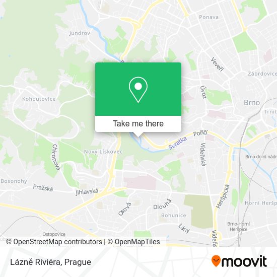 Lázně Riviéra map