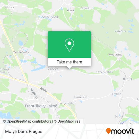 Motýlí Dům map