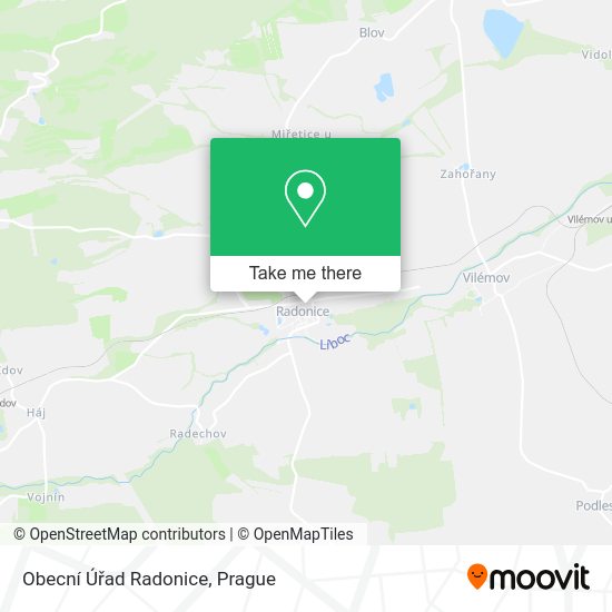 Obecní Úřad Radonice map