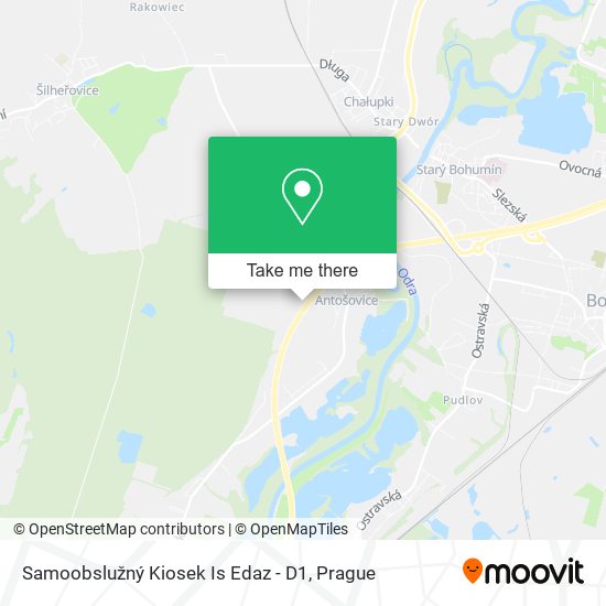 Samoobslužný Kiosek Is Edaz - D1 map