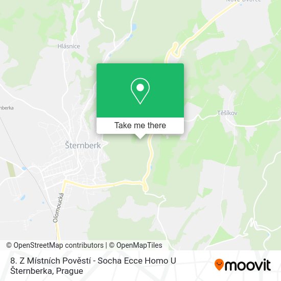 8. Z Místních Pověstí - Socha Ecce Homo U Šternberka map