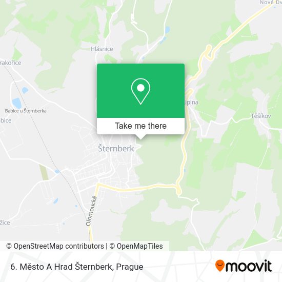 6. Město A Hrad Šternberk map