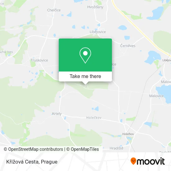 Křížová Cesta map