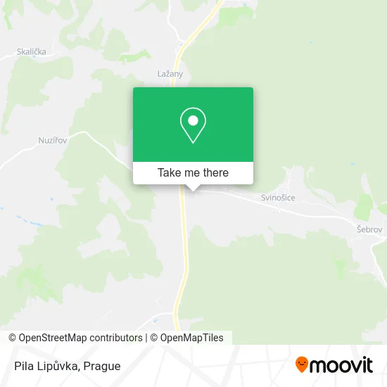 Карта Pila Lipůvka