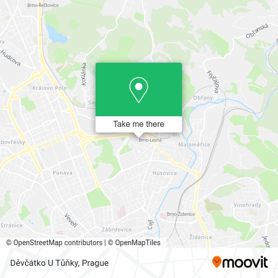 Děvčátko U Tůňky map