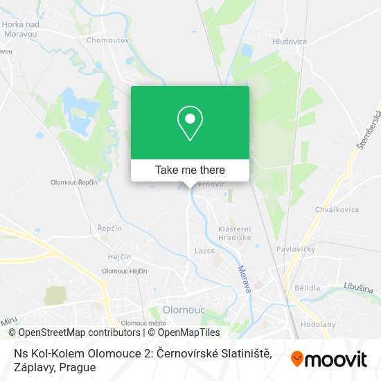 Ns Kol-Kolem Olomouce 2: Černovírské Slatiniště, Záplavy map