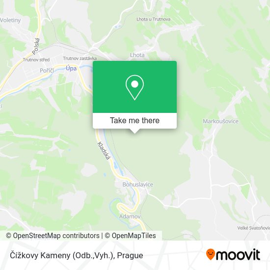 Čížkovy Kameny (Odb.,Vyh.) map